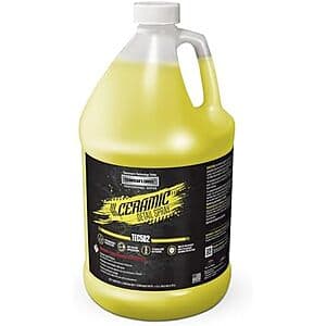 1-gallon bottle of Technicians Choice Ceramic Detail Spray with product labeling visible.