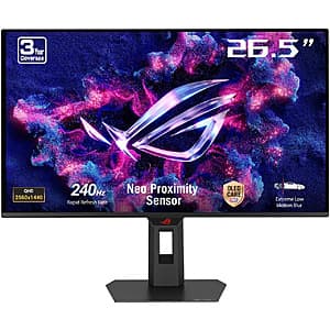 27" ASUS ROG Strix 2560x1440 QHD 240Hz OLED Gaming Monitor $400 + Free S&H