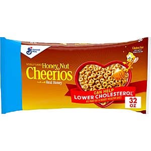 32-Oz Honey Nut Cheerios Heart Healthy Breakfast Cereal Resealable Bag $4.05 w/ Subscribe & Save