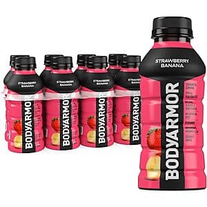 8-Pack 12-Oz Bodyarmor Sports Drink Beverage (Strawberry Banana) $3.20 w/ Subscribe & Save