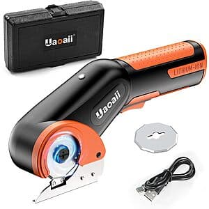 Prime Members: Uaoaii Electric Rechargeable Cordless Rotary Scissors $14 + Free Shipping