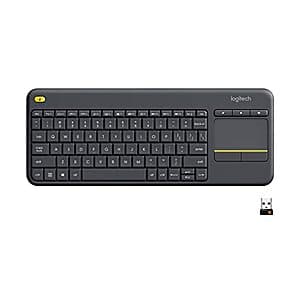 Logitech K400 Plus Wireless Touch Keyboard w/ Built-In Touchpad $20