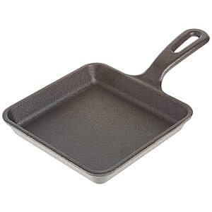 5" Lodge Cast Iron Square Pre-Seasoned Wonder Skillet $7.90