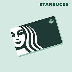 $10 Starbucks eGift Card $7.50