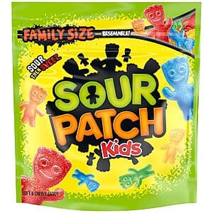 28.8-Oz Sour Patch Kids Family Size Candy (Original Flavors) $5.50 & More w/ Subscribe & Save