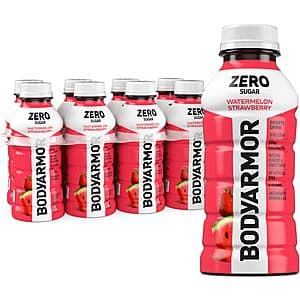 8-Pack 12-Oz BODYARMOR Sports Drink ZERO Sugar (Watermelon Strawberry) $4.05 w/ Subscribe & Save