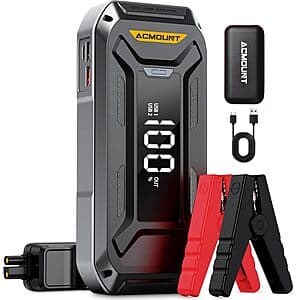 7000A Acmount 12V Portable Car Battery Jump Starter & 26800mAh Power Bank $33 + Free Shipping