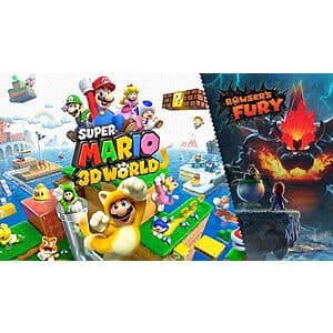 Super Mario 3D World + Bowser’s Fury (Nintendo Switch Digital Download) $39.90 & More