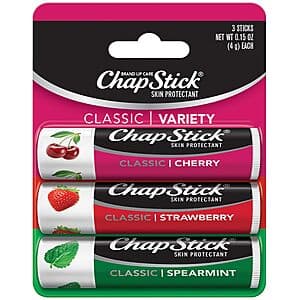 3-Count 0.15-Oz ChapStick Lip Balm Set (Classic Collection) $2.05 w/ Subscribe & Save