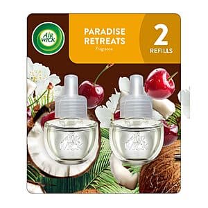 2-Ct Air Wick Plug-In Scented Oil Refills (Paradise Retreat) $2.85 w/ S&S
