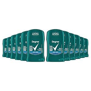 Select Accts: 12-pk 1.7-oz Degree Men Protection Antiperspirant Deodorant (Cool Rush) $16.30 w/ S&S
