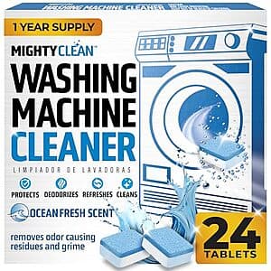 24-Pack Washing Machine Cleaner Tablets $8.50