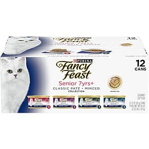 Select Accts: 24-Pk 3-Oz Purina Fancy Feast Senior Wet Cat Food (Variety Pack) 2 for $25.25 w/ S&S + Free S&H