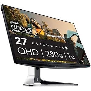 27" Alienware 240Hz 1440p 1ms Gaming Monitor (AW2723DF) $243.50 + Free S&H
