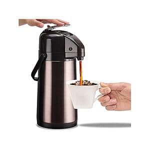 84.5-oz PARACITY Stainless Steel Airpot Coffee Carafe w/ Double Pump (Gold Brown) $25 + Free Shipping w/ Prime