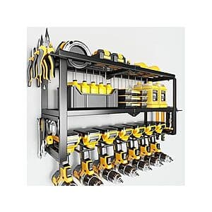 3-Tier Garage Storage Cordless Tool Organizer w/ 7 Tool Slots $22.40 + Free S/H w/ Prime