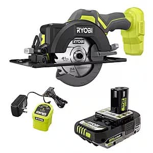RYOBI ONE+ 18V Cordless 4-1/2" Circular Saw Kit w/ 2Ah Battery & Charger $49.90 + Free Store Pickup