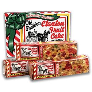 3-Pack 1 lb Claxton Fruit Cake (Regular Recipe) $11