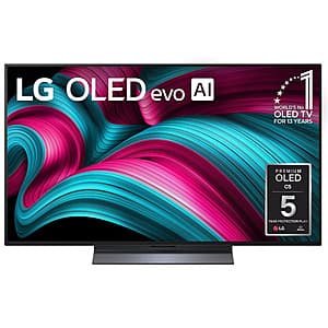 Sam's Club Members: 48" LG OLED evo AI C5 4K 120Hz Smart TV + 5-Yr. Warranty $699 + Free S&H w/ Plus