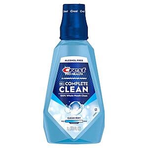 33.8oz Crest Pro-Health Multi-Protection Mouthwash (Clean Mint) $3.75 w/ S&S