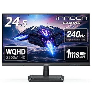 24.5" INNOCN 1440p 240Hz IPS Gaming Monitor (Black) $170 + Free Shipping