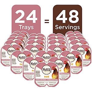 Select Amazon Accounts: 24-Count Twin Pack Nutro Grain Free/Natural Wet Cat Food $21 w/ Subscribe & Save