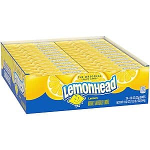 24-Pack 0.8oz Lemonhead Hard Lemon Candy $4.90 w/ Subscribe & Save
