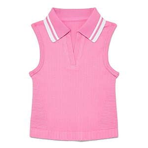 Girls' Shirts: Athletic Works Sleeveless Moisture-Wicking Active Tennis Polo $3.15 & More