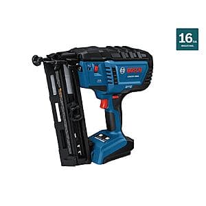 Bosch 18V Brushless 2-1/2" 16-Gauge Cordless Finish Nailer + 4Ah Battery Kit $279 + Free Shipping
