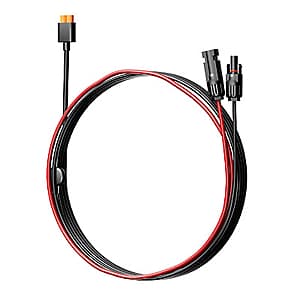 8' EcoFlow XT60i Solar Panel to Power Station Charging Cable $10 + Free Shipping