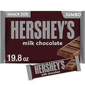 19.8-oz HERSHEY'S Milk Chocolate Snack Size Jumbo Bag $4.90