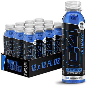 Select Accts: 12-Pk 12-Oz C4 Ultimate Non-Carbonated Zero Sugar Energy Drink $14.85 w/ S&S
