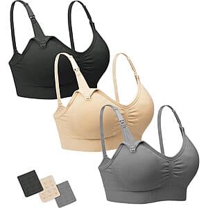 3-Pk Stelle Maternity Nursing Bra (Various) from $15