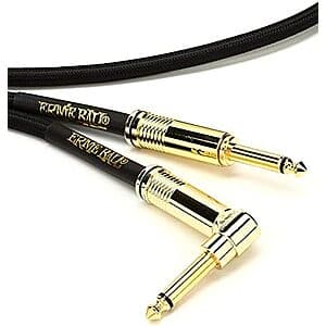 18' Ernie Ball Braided Straight/Angle Instrument Cable $20.35