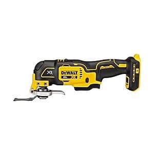 DeWALT 20V MAX XR brushless oscillating multi-tool with compact design, black and gold housing, DCS356B model.