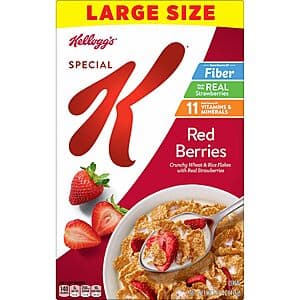 Select Accounts: 14.7-oz Kellogg's Special K Breakfast Cereal (Red Berries) 2 for $6.55 w/ S&S