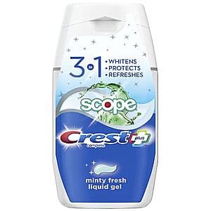 Oral-B Manual Toothbrushes or 4.6-Oz Crest Toothpaste (Various) + $5 WG Cash 3 for $4.95 + Free Store Pickup ($10 Min.)