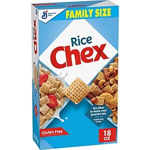 18-Oz Chex Gluten Free Breakfast Cereal (Rice) $2.85 w/ S&S