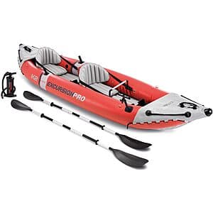 2-Person Intex Excursion Pro Series Kayakw/ 2 Oars & Pump (Red) $152 + Free Shipping