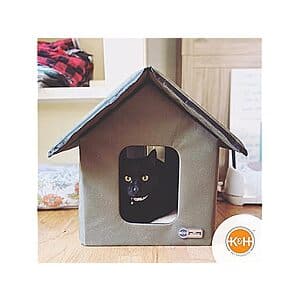 K&H Outdoor Water Resistant Insulated Cat Shelter House (Unheated/19"x22"x17") $25 + Free S/H w/ Amazon Prime