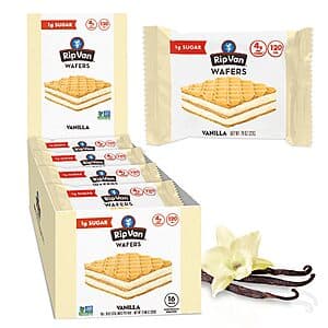 Select Accts: 16-Count 0.78oz Rip Van Vanilla Keto Wafer Cookies $8.40 w/ Subscribe & Save