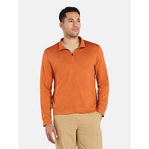 Athletic Works Men's ButterCore Soft Quarter-Zip Pullover Shirt (2 Colors) $9.80