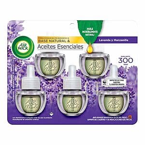 5-Count Air Wick Plug in Scented Oil (Lavender & Chamomile) $5.62 w/ S&S + Free Shipping w/ Prime or on $35+