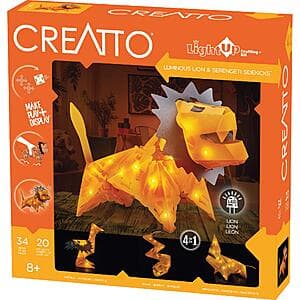 Creatto Luminous Lion & Serengeti Sidekicks Light-Up 3D Puzzle Kit $3.80