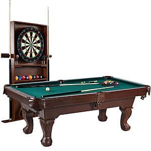89" Barrington Billiards Pool Table (4 Colors) + Dartboard w/ Cue Rack Storage $399 + Free S&H