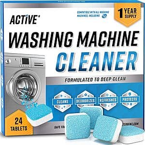 24-Count ACTIVE Appliance Cleaning Tablets: Dishwasher Cleaning $16 & More w/ S&S