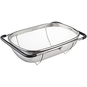 5.5-Qt Cuisinart Expandable Over-The-Sink Stainless Steel Colander $15