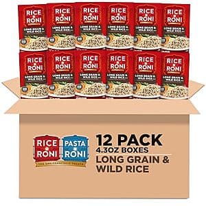 12-Pack 4.3-Oz Rice-A-Roni Long Grain & Wild Rice w/ Herbs $8.90 w/ Subscribe & Save