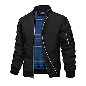 TACVASEN Men's Light Bomber Jacket Windbreaker (Various) from $19