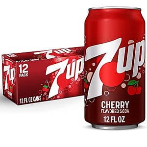 12-Pk 12-Oz 7UP Cherry Flavored Soda $4.75 w/ S&S